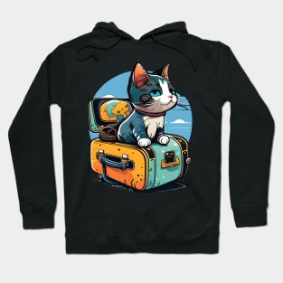 The Travelling Cats - Colorful Cat Travel In The World Hoodie